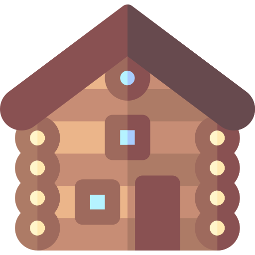 casa de madera icono gratis