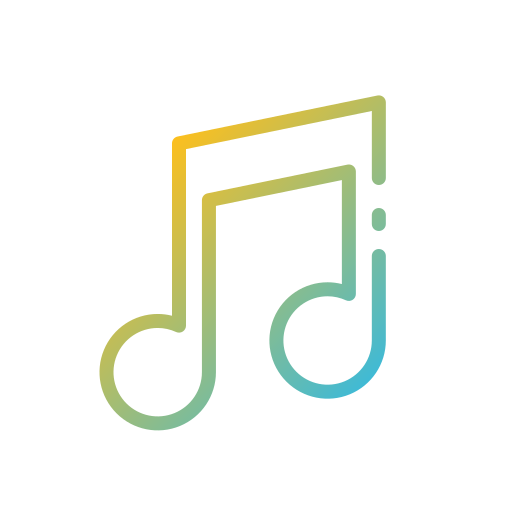 Music note Good Ware Gradient icon