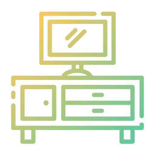 mesa de televisión icono gratis