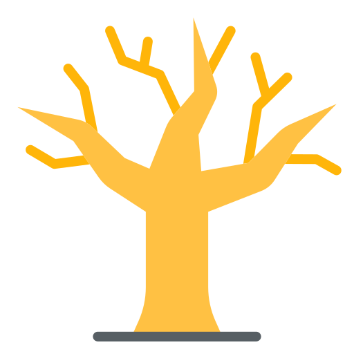 Árbol muerto icono gratis