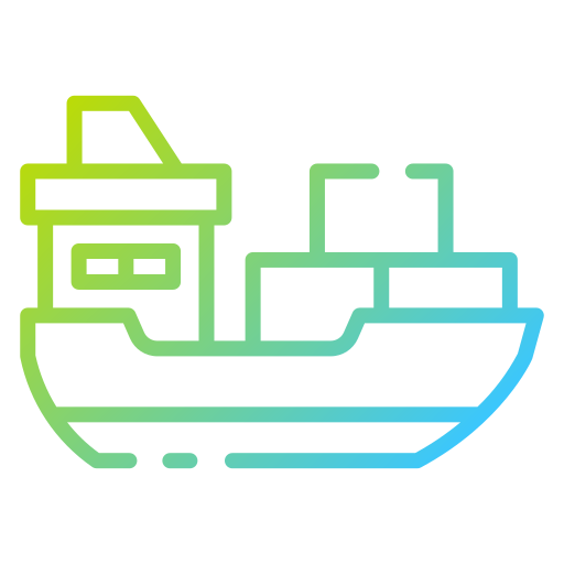 Cargo boat free icon