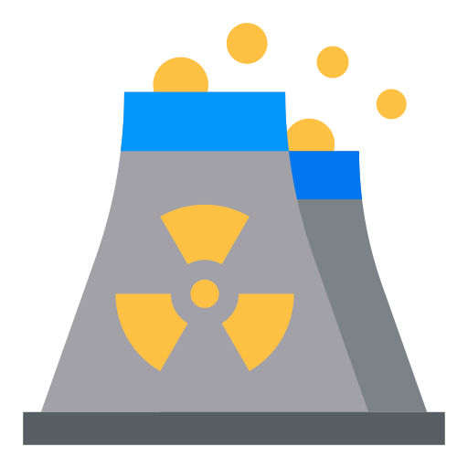 la energía nuclear icono gratis