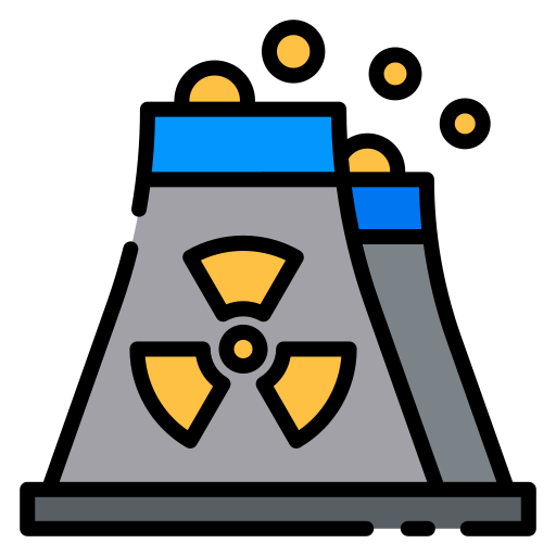 la energía nuclear icono gratis