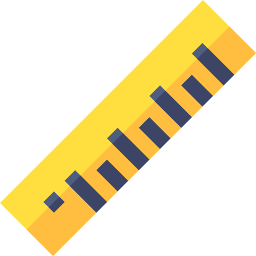 Ruler Basic Straight Flat Icon