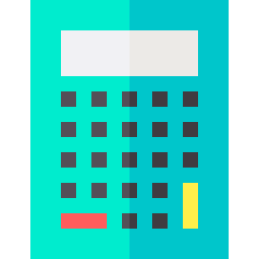 Calculator Basic Straight Flat icon