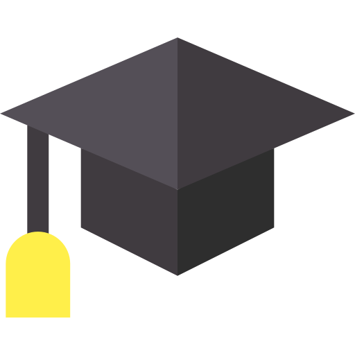 sombrero de graduacion icono gratis