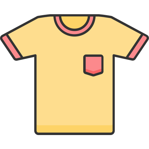 Round neck shirt Generic Outline Color icon