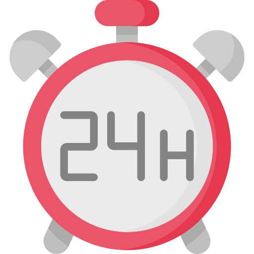 24 hours free icon