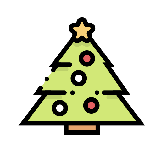 árbol de navidad icono gratis