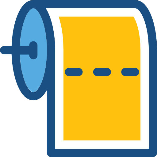 Toilet paper free icon Toilet paper free icon