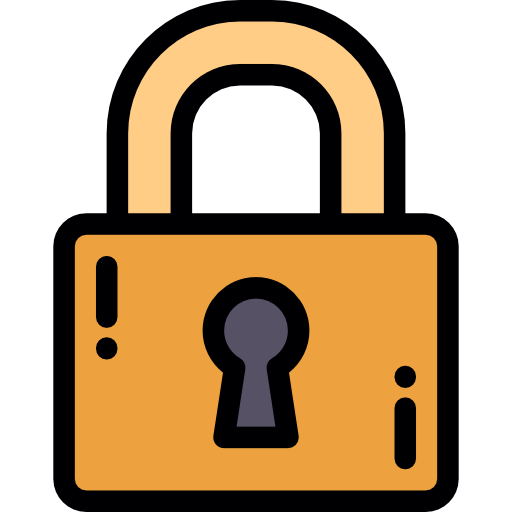 Padlock Detailed Rounded Lineal color icon