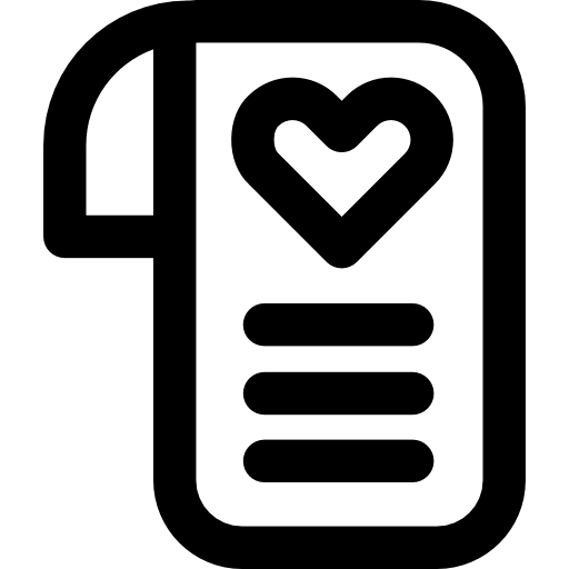 carta de amor grátis ícone