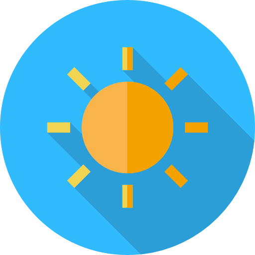 Sun free icon