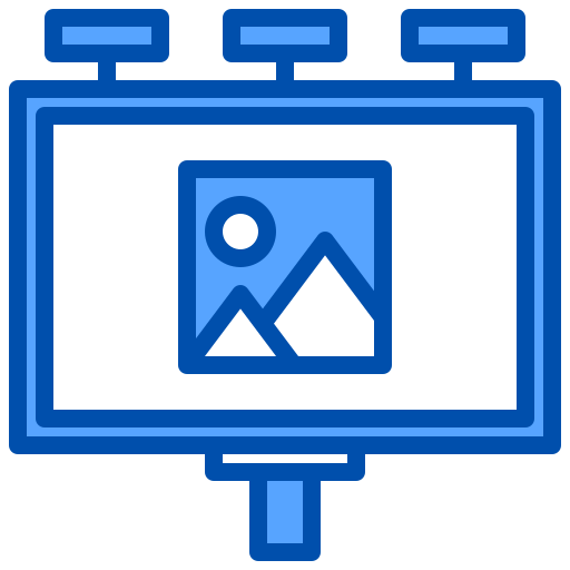 Рекламный щит бесплатно иконка