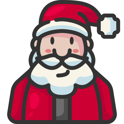 papá noel icono gratis