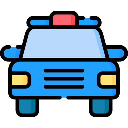 Police car Special Lineal color icon