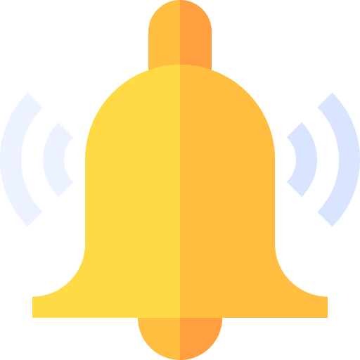 campana de notificación icono gratis