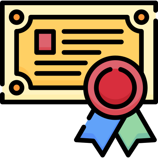 certificado icono gratis