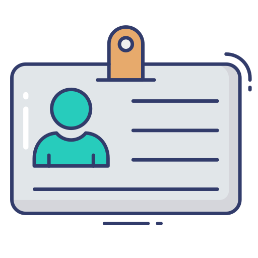 tarjeta de identificación icono gratis