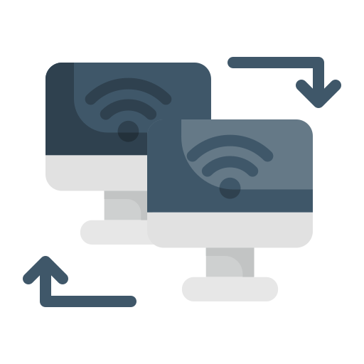 transferencia de datos icono gratis