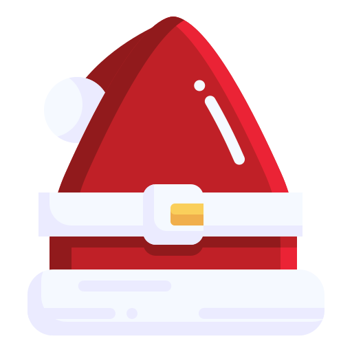 sombrero de santa icono gratis