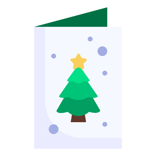 Christmas card Generic Flat icon