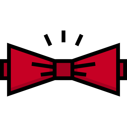 corbata de moño icono gratis