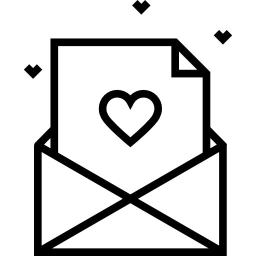 lettre d'amour Icône gratuit