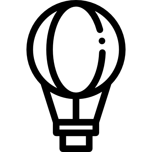 globo aerostático icono gratis