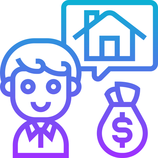 Mortgage loan Meticulous Gradient icon