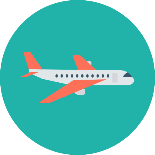 Airplane Dinosoft Circular icon