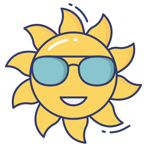 Sun - free icon