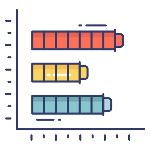 Graph Dinosoft Lineal Color Icon