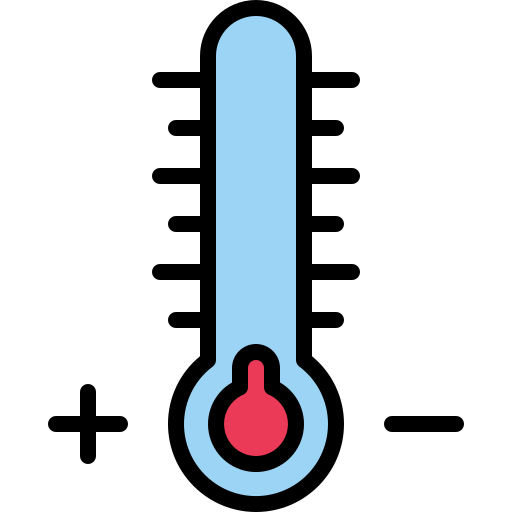 baja temperatura icono gratis