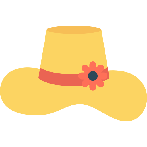 sombrero de pamela icono gratis