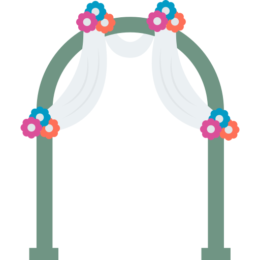 arco de boda icono gratis