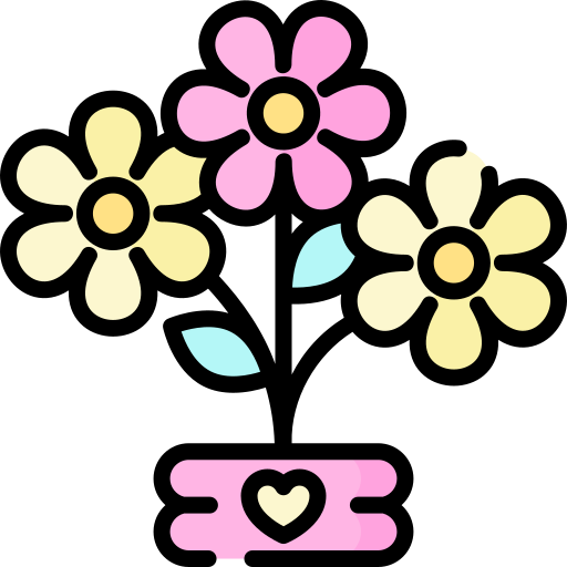 ramo de flores icono gratis