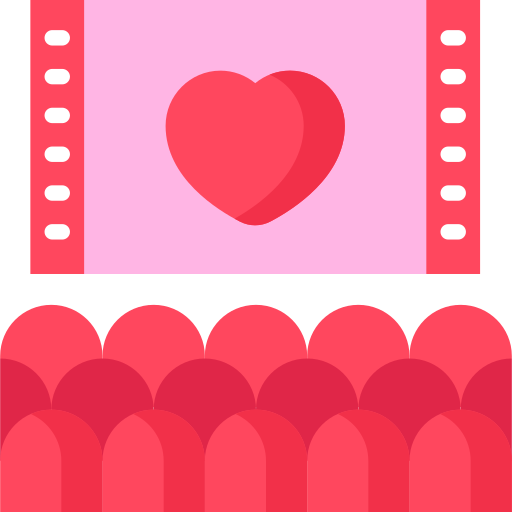 película romántica icono gratis