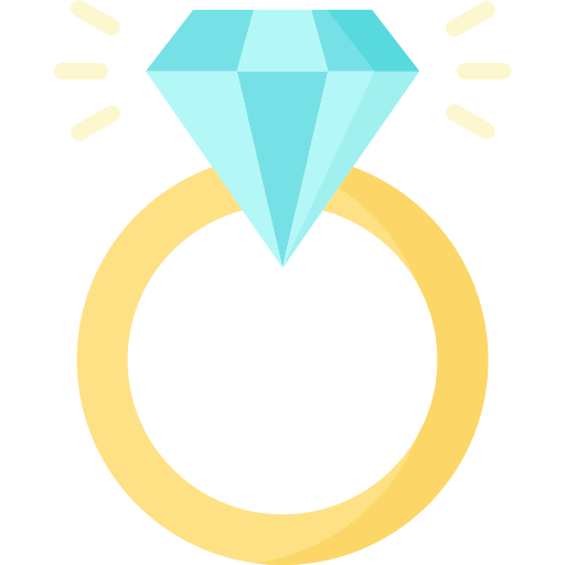 Diamond ring Special Flat icon