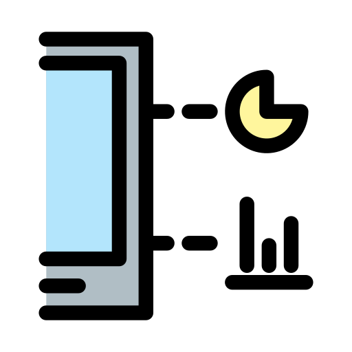 analítica de datos icono gratis