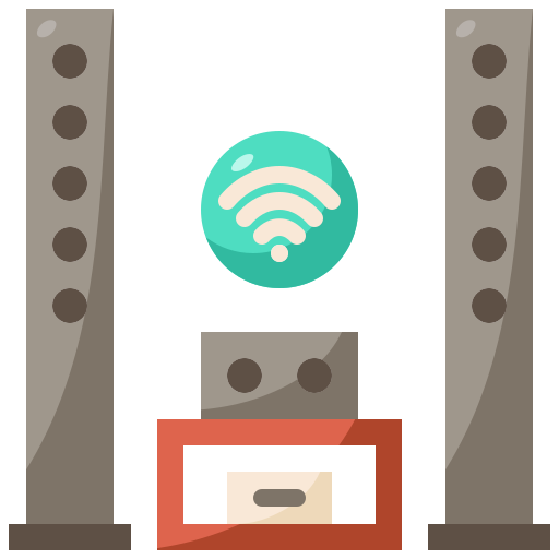 cine en casa icono gratis