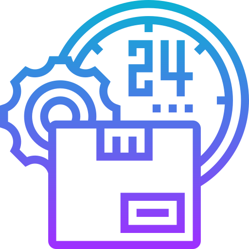 24 hours delivery free icon