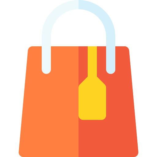 Shopping bag Basic Rounded Flat icon