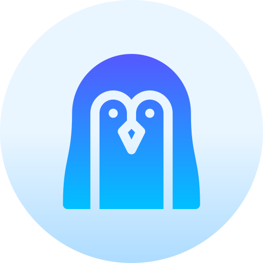 Penguin Basic Gradient Circular icon