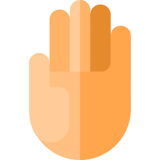 Hand Basic Rounded Flat icon