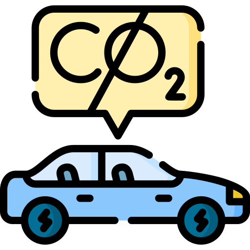 Eco car Special Lineal color icon