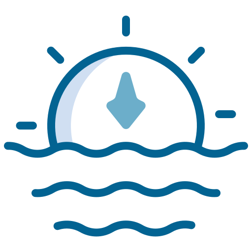 puesta de sol icono gratis