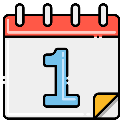 Calendar Flaticons Lineal Color icon