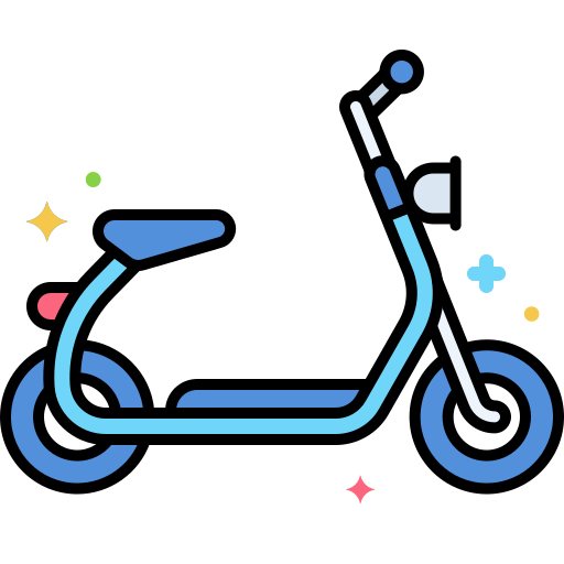 scooter electrico icono gratis