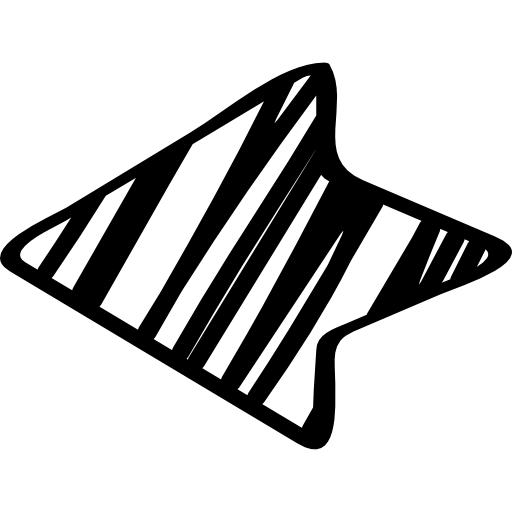 Sketched left arrow icon